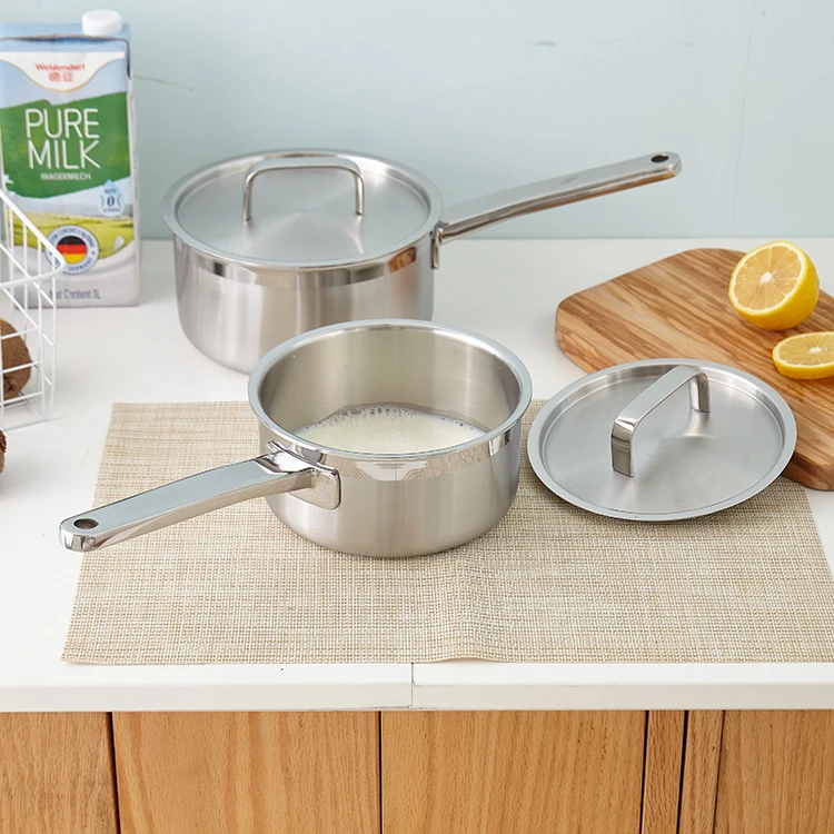 High End 1.6QT трижды конструкция из нержавеющей стали кастрюля делает приготовление пищи с