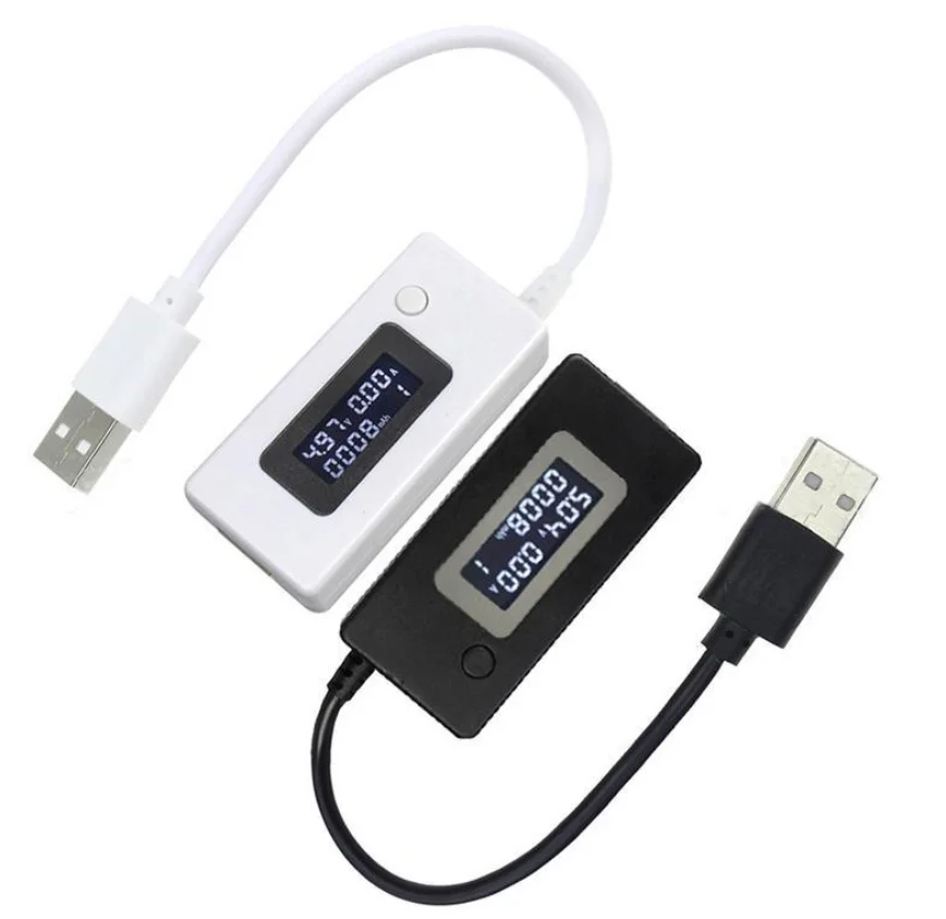 Мини-тестер зарядного устройства с ЖК-дисплеем и двумя USB-портами