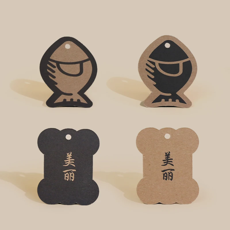 Wholesale Custom luxury Gold /Silver Cards Kraft Paper Emboss Pet Cosmetic Skin Care Wine Perfume Hang Tags clothing