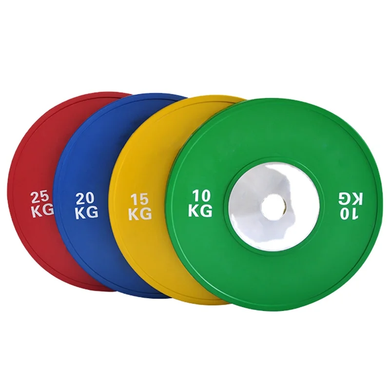 REALMAN Fitness Color Competition  Bumper Plate  Weight lifting  Color Rubber Bumper Plate