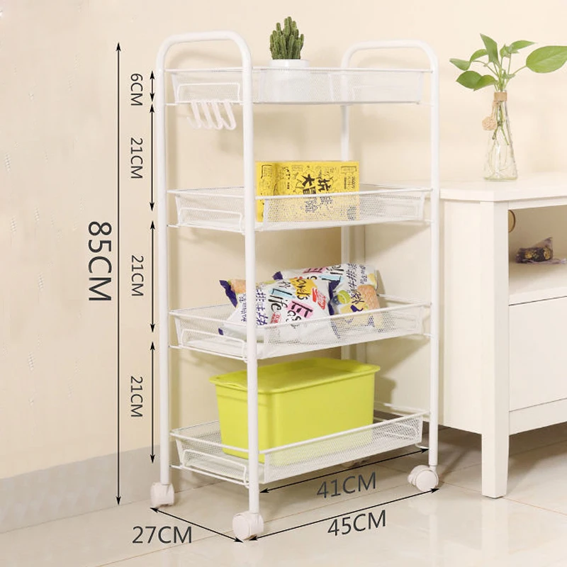 
Cheap 4-tier home cabinet oven storage rack shelf capinet organizer kitchen with wheel adjustable 