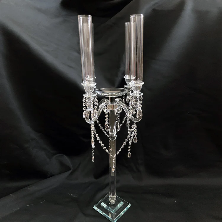 4 arms Crystal Candelabra with Flower Stand MH-1782