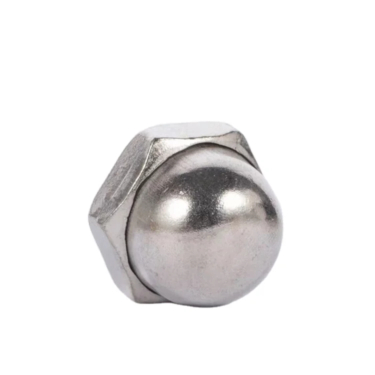 
China wholesale factory price high quality 304 stainless steel DIN1587 round head acorn nut 