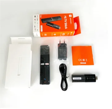  Оригинальный Xiaomi Smart Mi TV Stick Европейская версия Google Android четырехъядерный 1080P HD Dual для smart