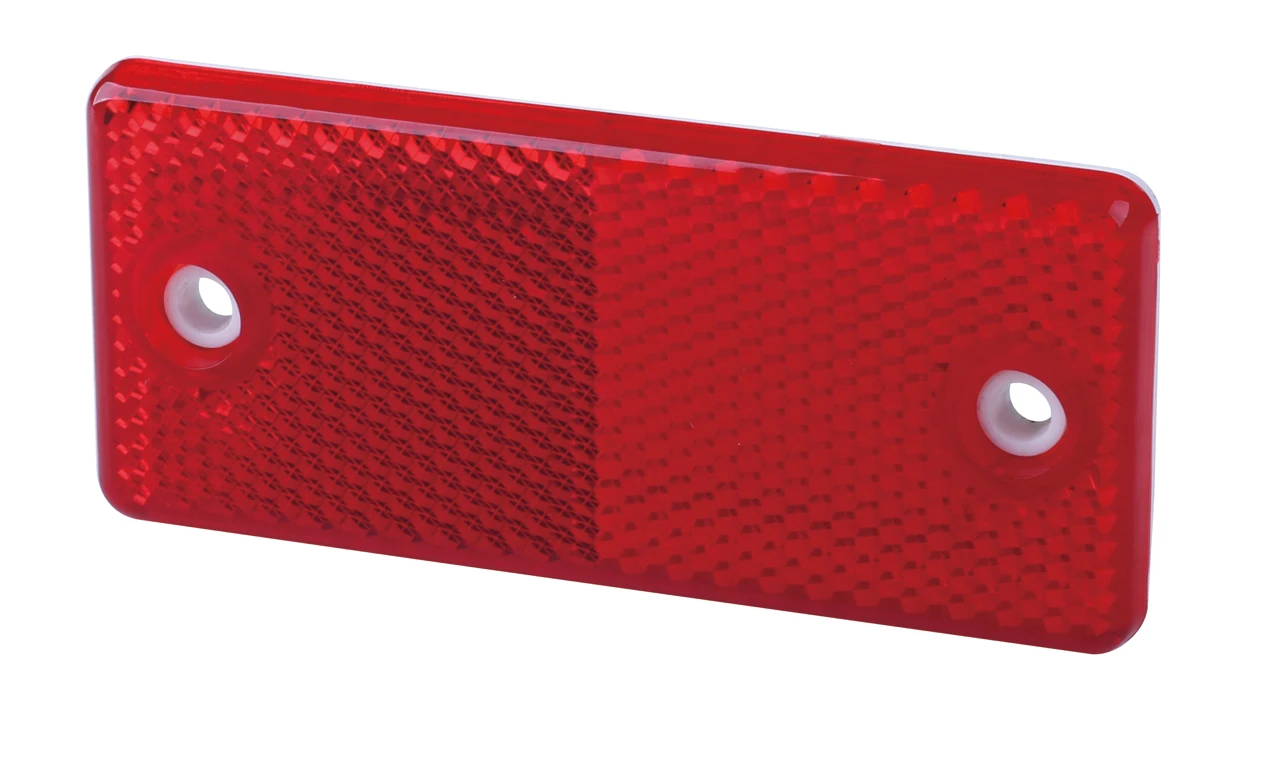 Rectangle vehicle safety reflex reflectors withe 2 screw holes