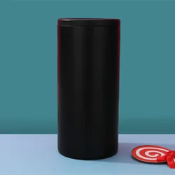 Hot in Amazon 12 oz Double Wall 304 Stainless Steel Insulated Vacuum Skinny Slim Beer Can Soda Cooler Holder with lid