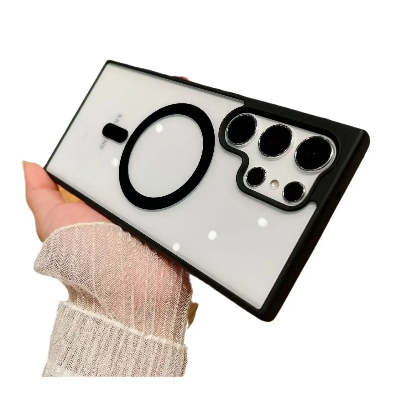 HD Clear Shockproof TPU Phone Protector Case for Samsung Galaxy S22 S23 S24 S25 Plus Ultra Magnetic Charging Cover Model Max