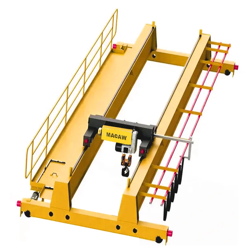 Span 7.5-22.5m europe bridge travelling crane 10 ton Double girder workshop overhead crane for maintenance workshop