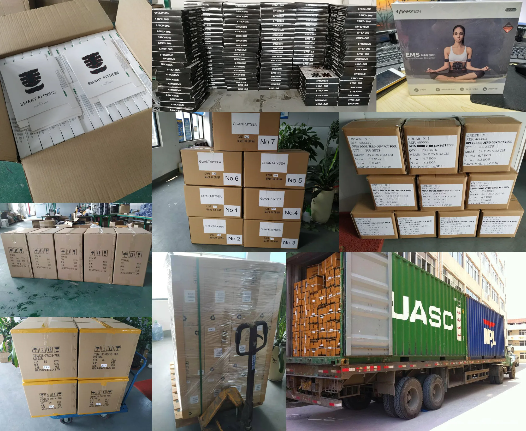 High quality EMS intelligent fitness training abs portable exercise equipment for men and women 6 modes, 10 levels