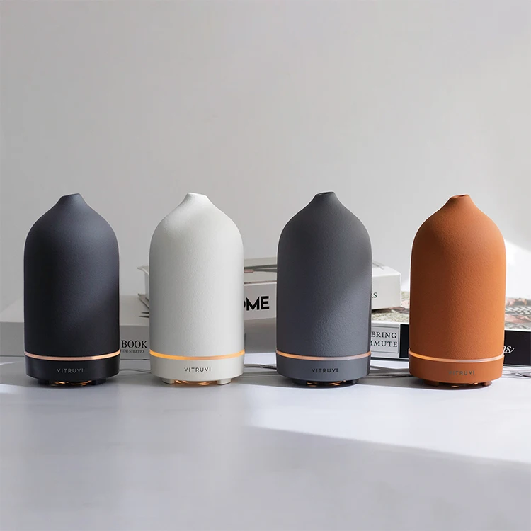 Smart home appliances Essential Oil Diffuser 2023 Fragrance Ultrasonic Ceramic Diffuser bottle Humidifier Natural