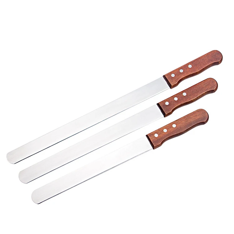 Multiple Specifications Baking Utensils 14Inch Wide Narrow Wavy Edge Stainless Steel Durable Bread Toast Cutter Cake Knife
