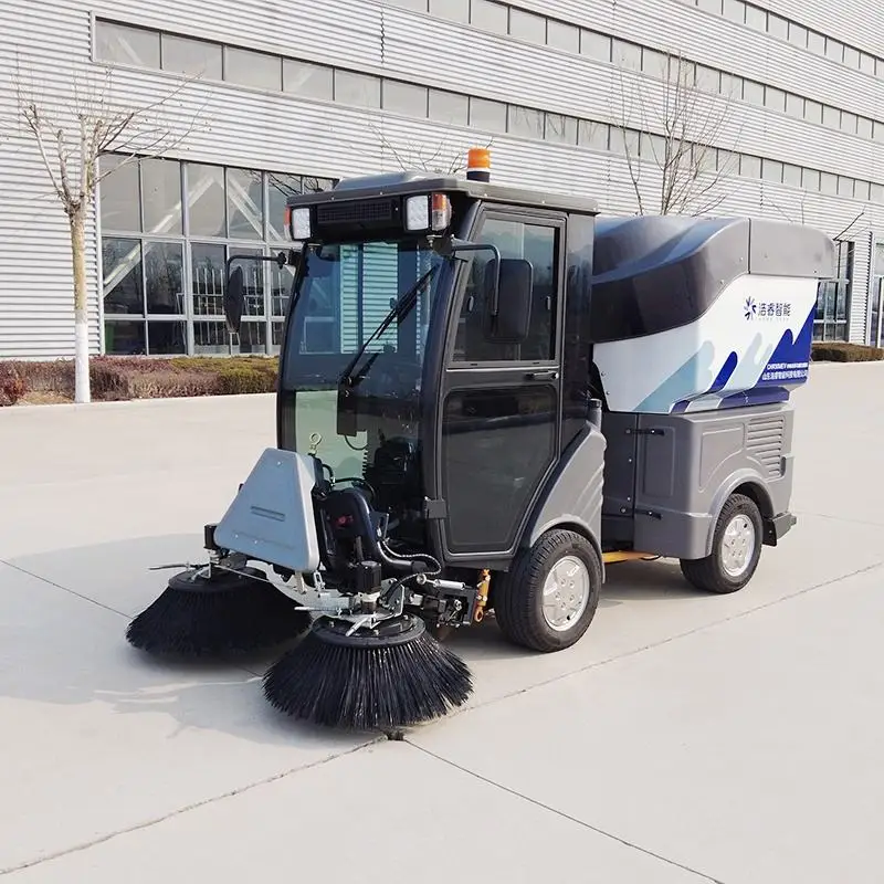 China Manufacturer  100% full electric-powered street road sweeper cleaning equipment machine