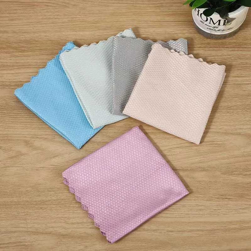 Kitchen Anti-Grease Wiping Rags Efficient Fish Scale Wipe Cloth Cleaning Cloth Home Washing Dish Cleaning Towel