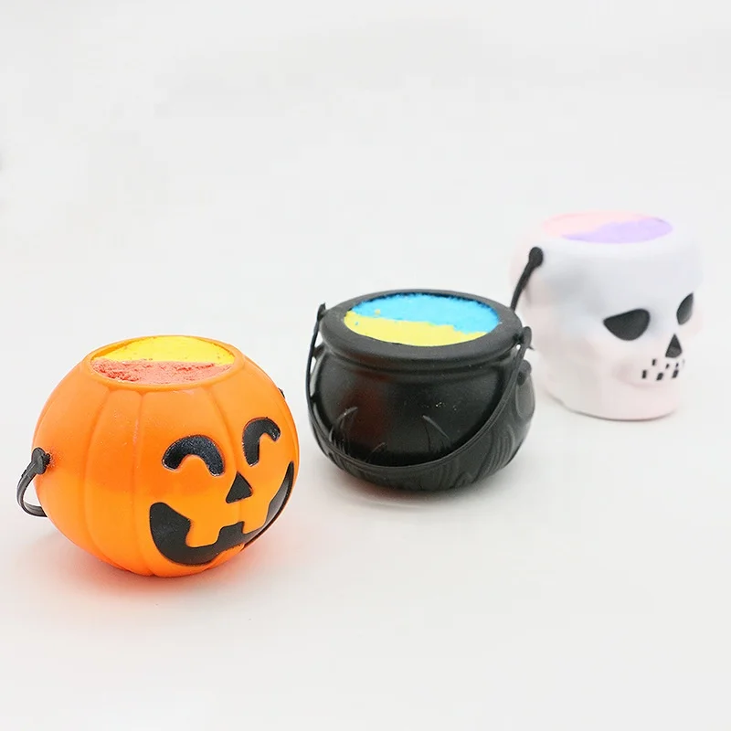 OEM/ODM Halloween Bath Fizzer Ball Witches Brew Cauldron Skull Fizz and Bubble Bath Bombs