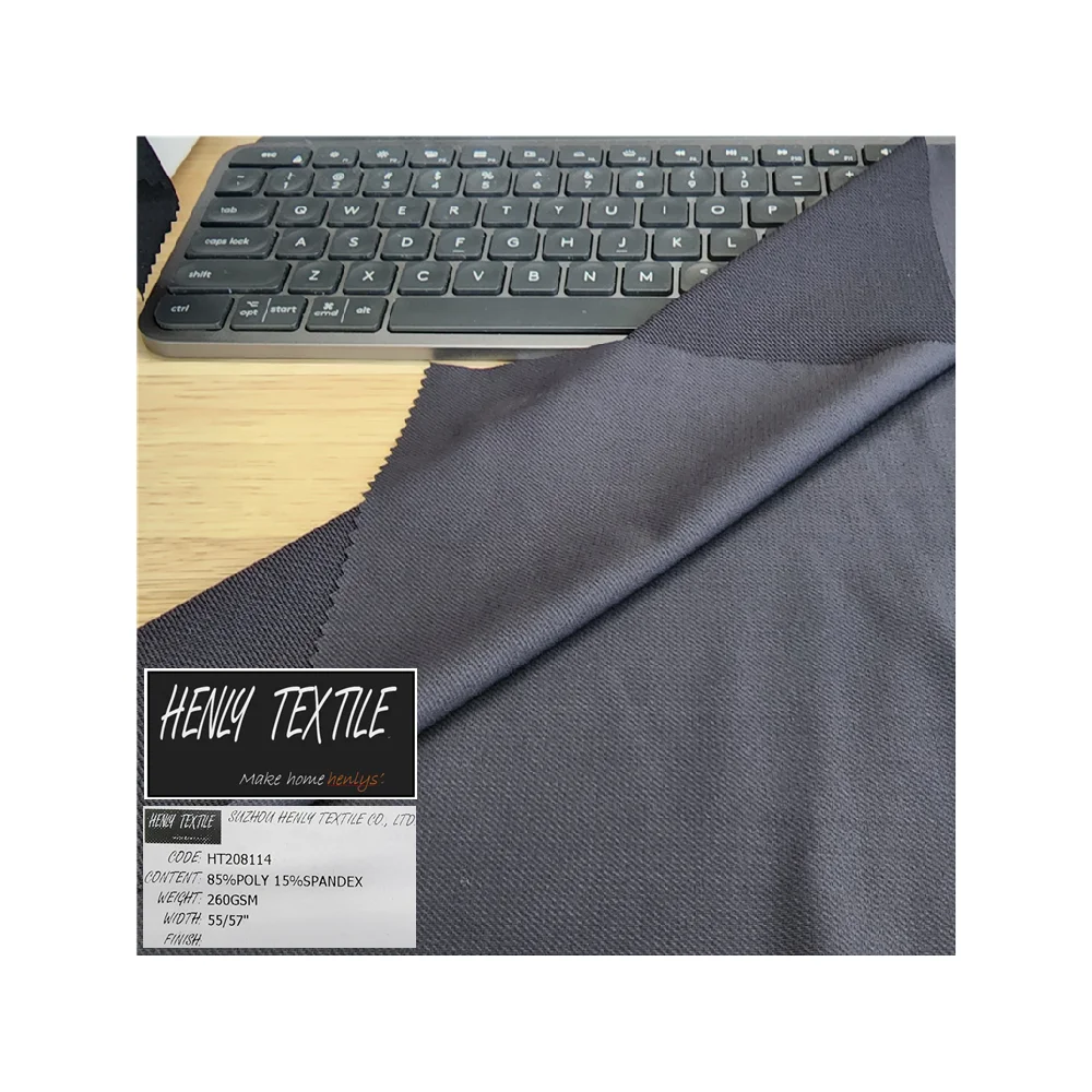 HT208114 85%POLYAMIDE 15%ELASTANE 260GSM KNITTED TRICOT FABRIC FOR LEGGING YOGA