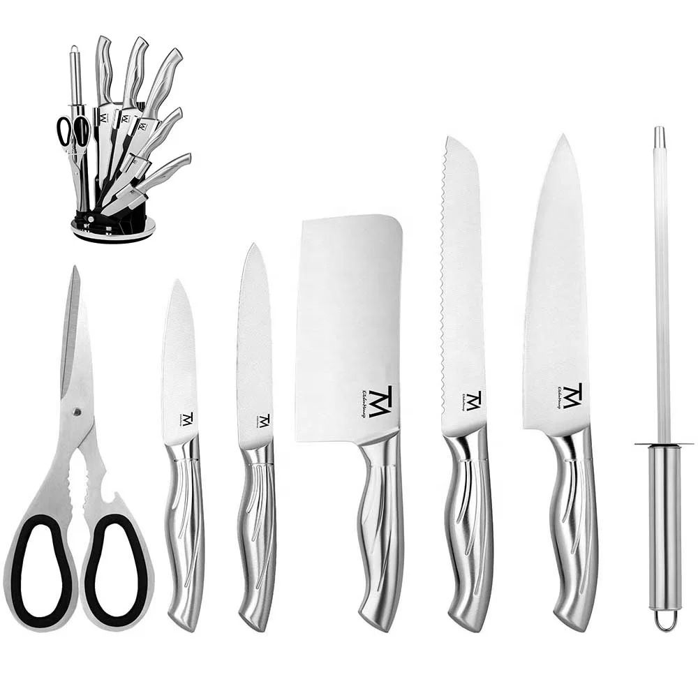 8 шт., набор кухонных ножей из нержавеющей стали