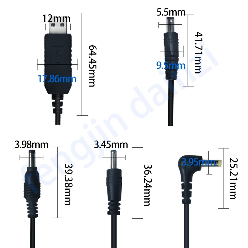 USB к DC 5 5*2 1 мм разъем повышающий провод от В до 12 постоянного тока Удлинительный преобразователь питания Wifi маршрутизатор модем