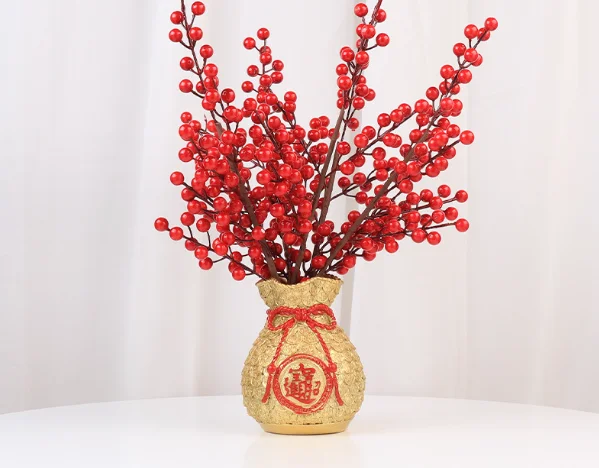 Home Flower Arrangement Lucky Blessing Bag 2023 Chinese New Year Decoration