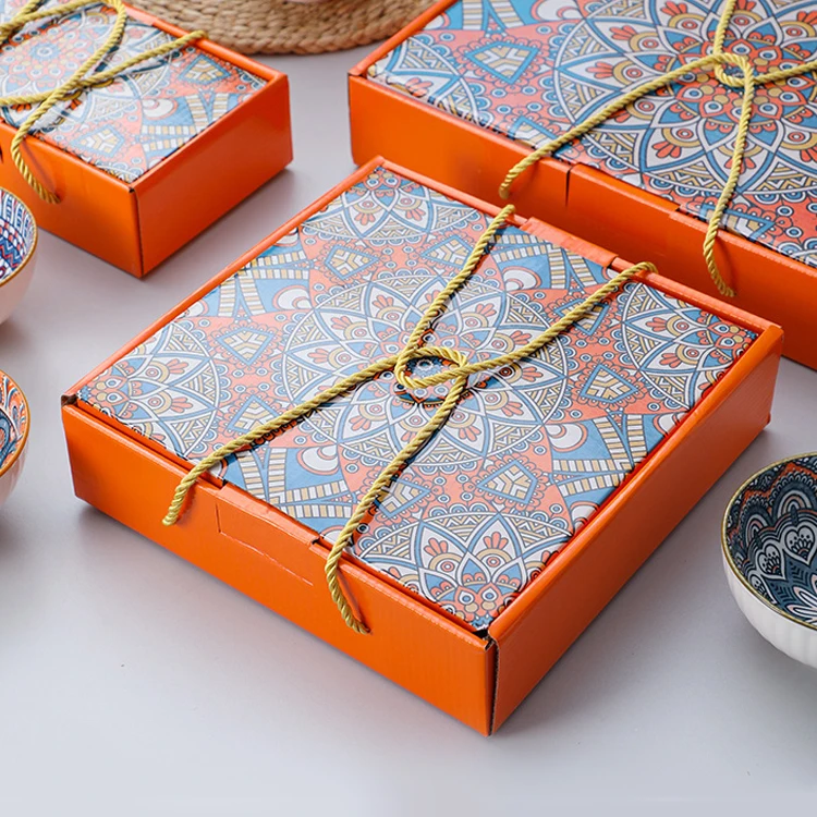 Экологически чистый богемный стиль 4 5 дюймов зерновой суп миска для риса портативная пищевая маленькая керамическая супница посуда подарочный набор