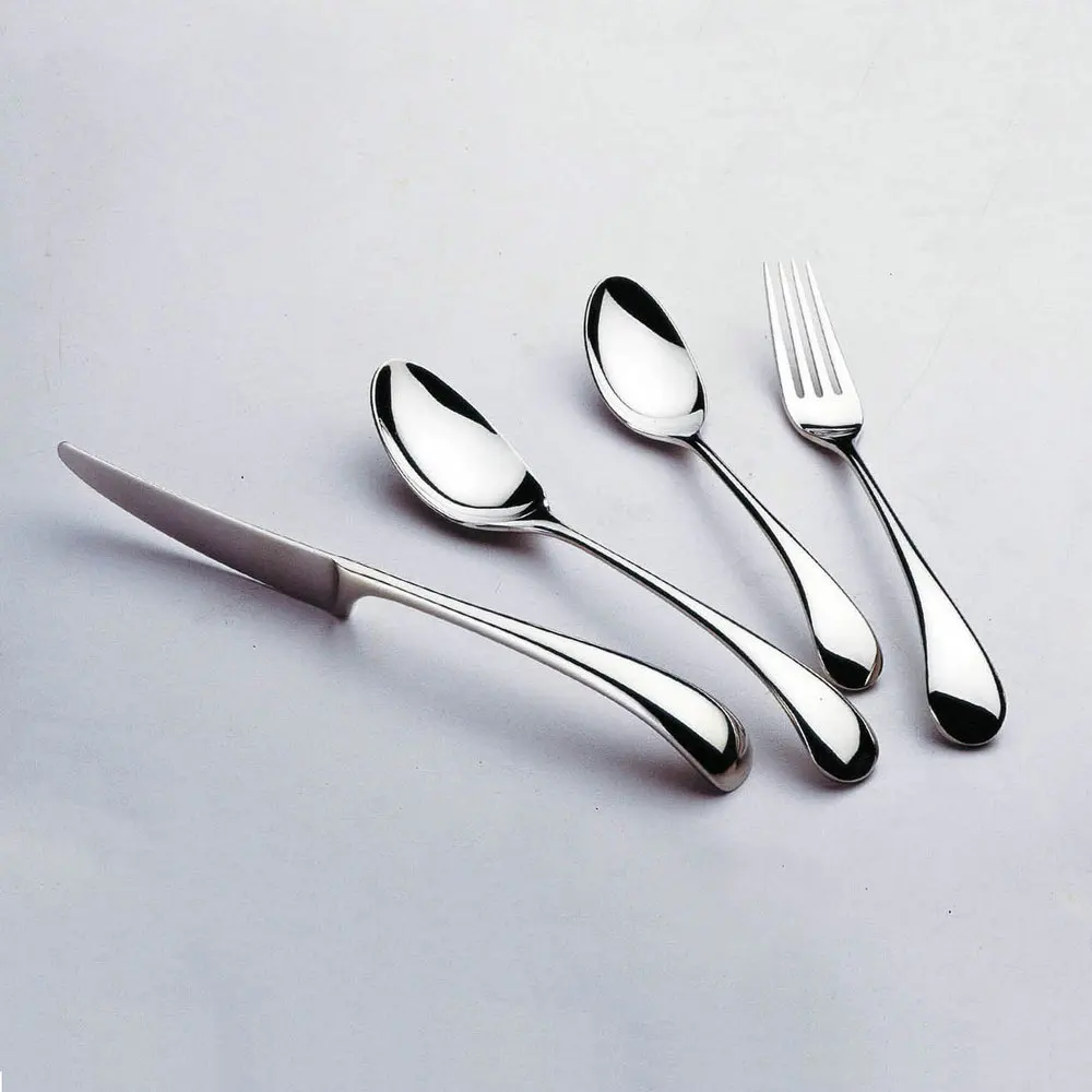 small MOQ ready to ship stainless steel cutlery spoon and fork soup table spoon full range for hotel and restaurant