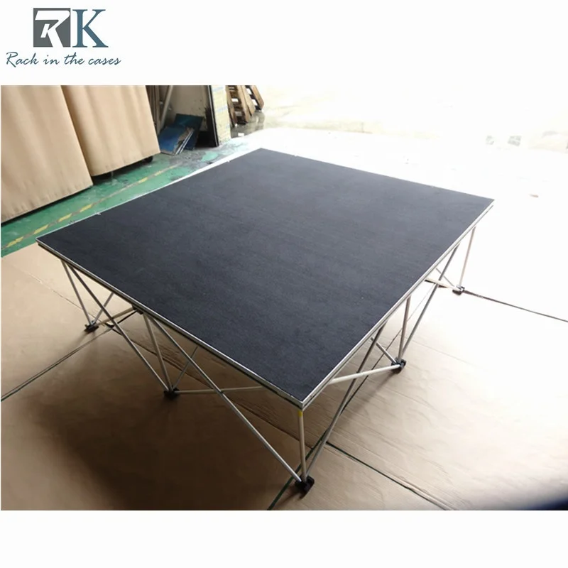 Used aluminum portable drum stage riser easy stage wedding stage