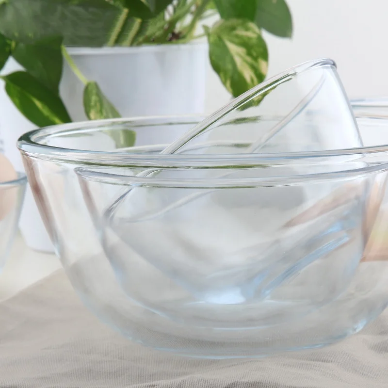 Oven microwave safe large glass mixing bowl salad bowl Mixing food bakeware cake making mixing tools