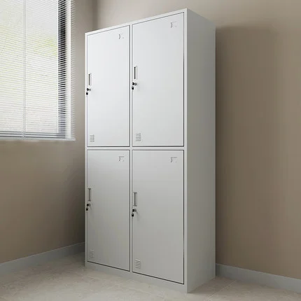 Cheap Price home offeice 4 Door steel cabinets Clothes Storage Locker on sale