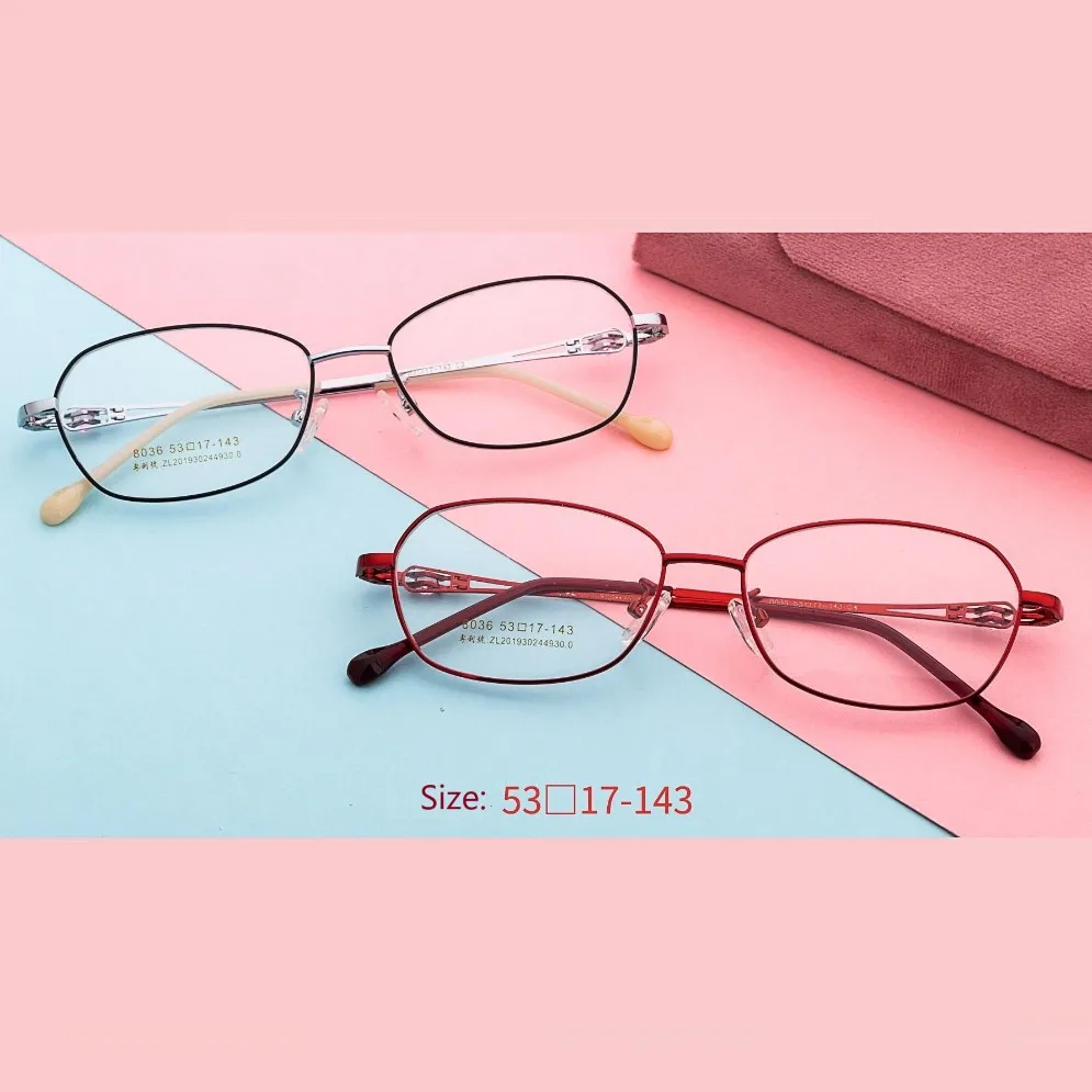 Fashion Super Toughness Metal Full Frame Optical Eyewear Frame Custom Unisex Ultra Light N Titanium Myopia Glasses Frame