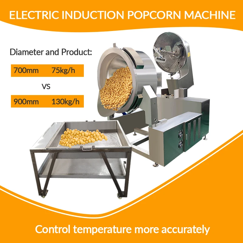 Ball popcorn machine commercial caramel popcorn making machine/ popcorn machine production line