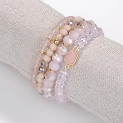 Stocks Sell Lady Crystal Bracelet Elastic Size DIY Set Style Fashion Bohemia Jewelry Fast Delivery Time Natural Stone Bracelet