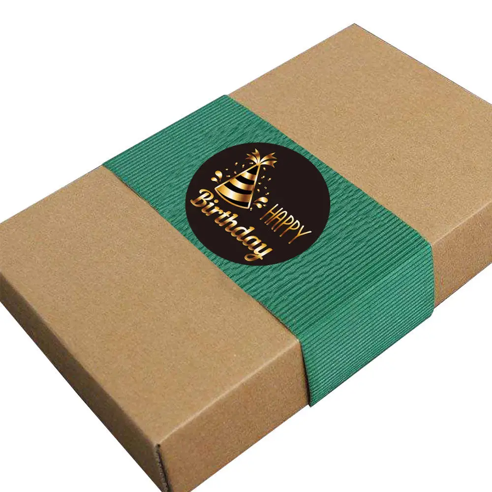 Gift Seal Deco Stickers Etiquette Logo Autocollant Tag Customized Labels For Gift Packaging Glossy Envelope Food Stickers Roll