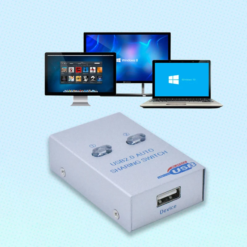 Разветвитель USB 2 0 переключатель для ПК компьютерные принтеры порта хаб узла совместное использование одного