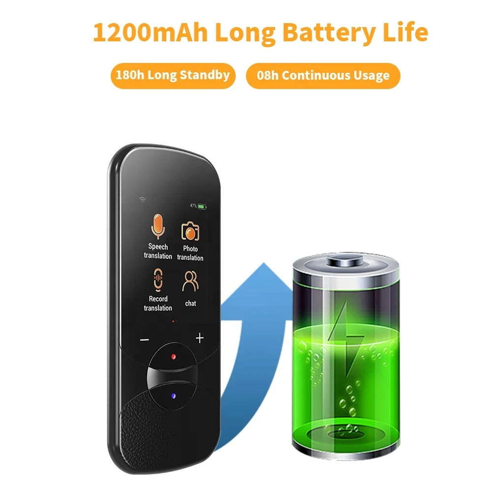 Vormor T11 Portable Voice Translator English Language Translation Interphone System Instant Translation Talking Machine