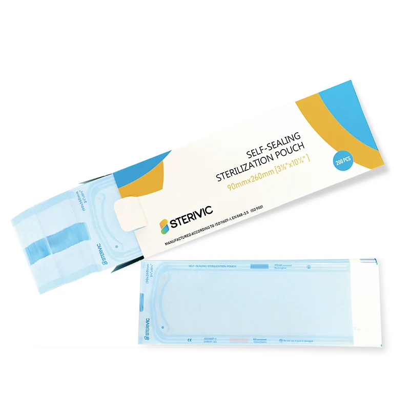 
Autoclave sterile paper film pouches with PET/CPP film 