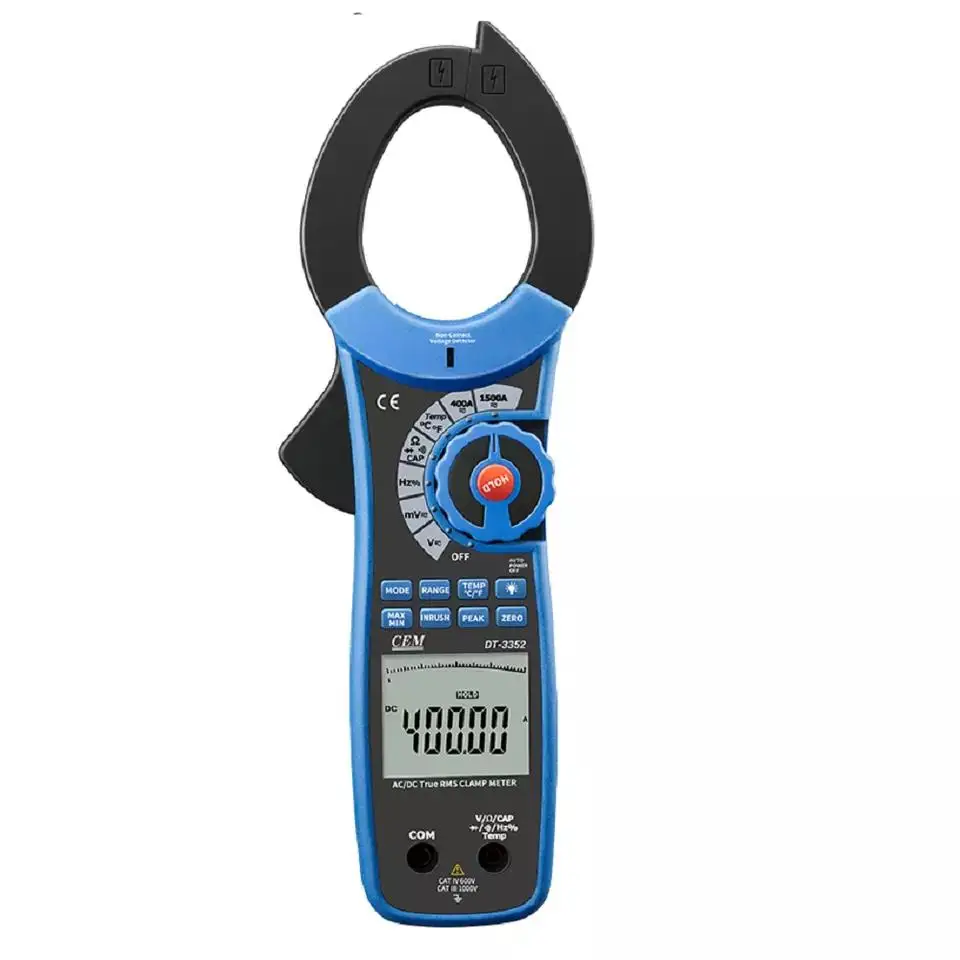 AC and DC Current bar graph display Clamp Meter