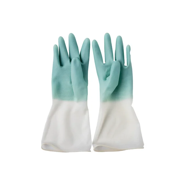 Home Cleaning Dishwashing Silicone Gloves Sponge Rubber Gloves 1 Pair Pack