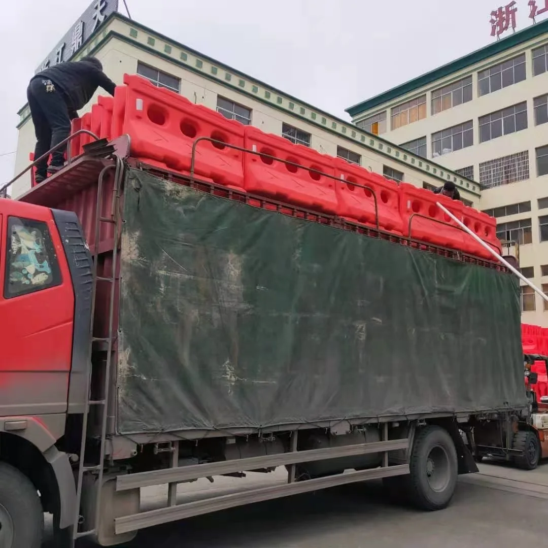 Factory Sale Low Price Red Water Plastic Barrier Traffic Facilities Road Barrier