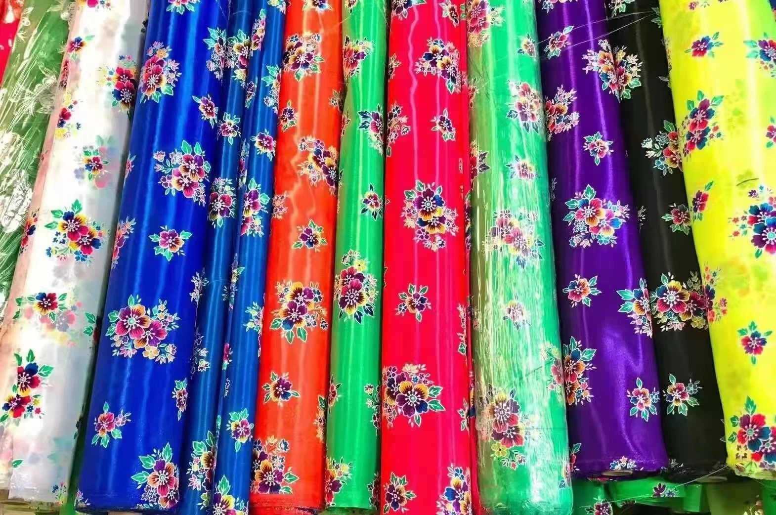 Nylon shinny fabric 100%nylon satin print fabric 114cm 20D nylon