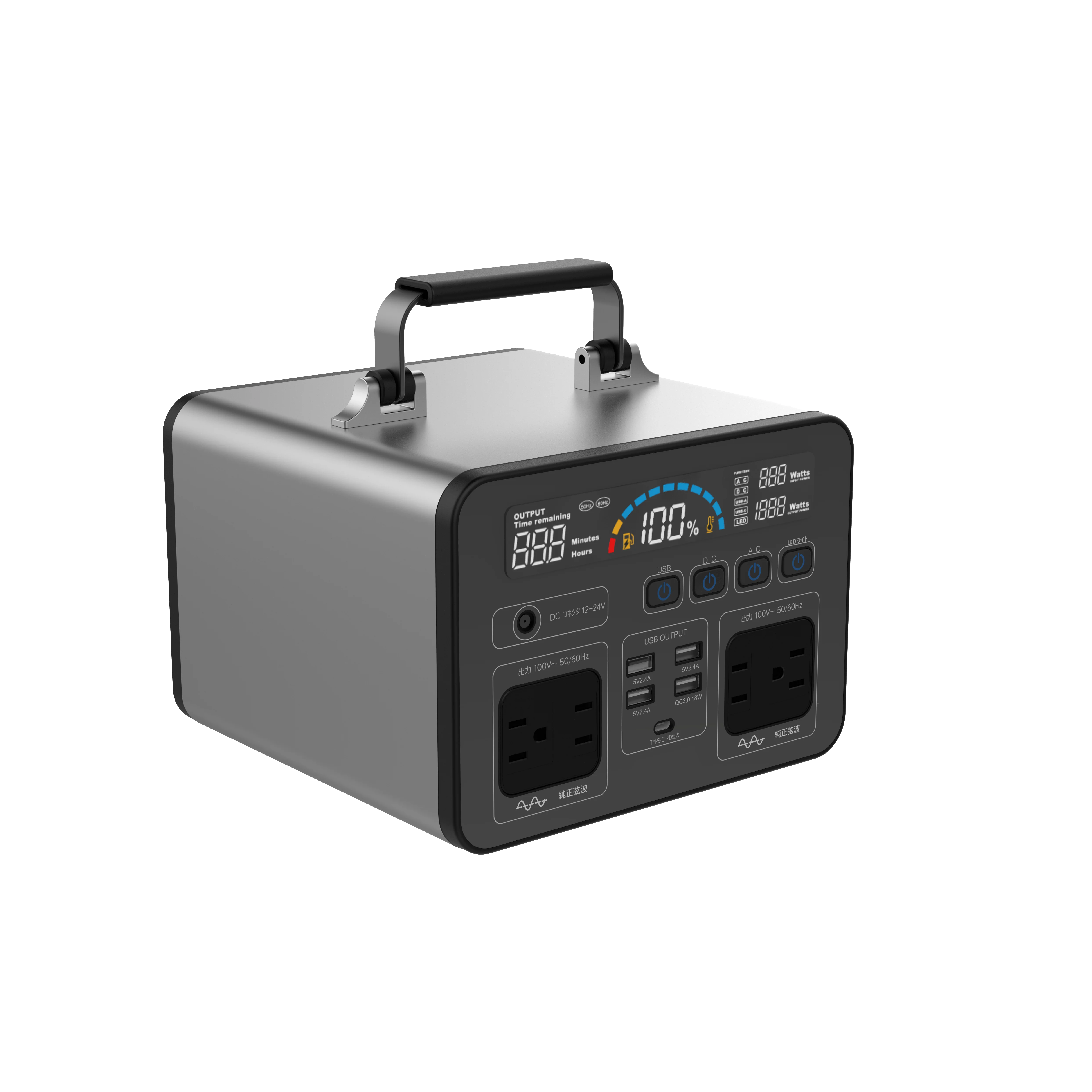 Best Waterproof 135200 Mah Solar Charger with Compass Outdoor Solar Power Bank 135200 Mah with Two Strong Flashlight