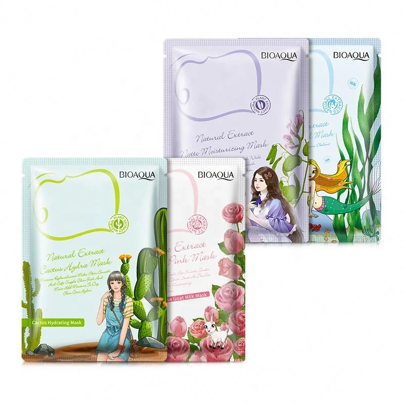 milk facial  silky whitening moisturizing Skin Care Face Mask seaweed korean Organic Lightening Sheet fruit mask