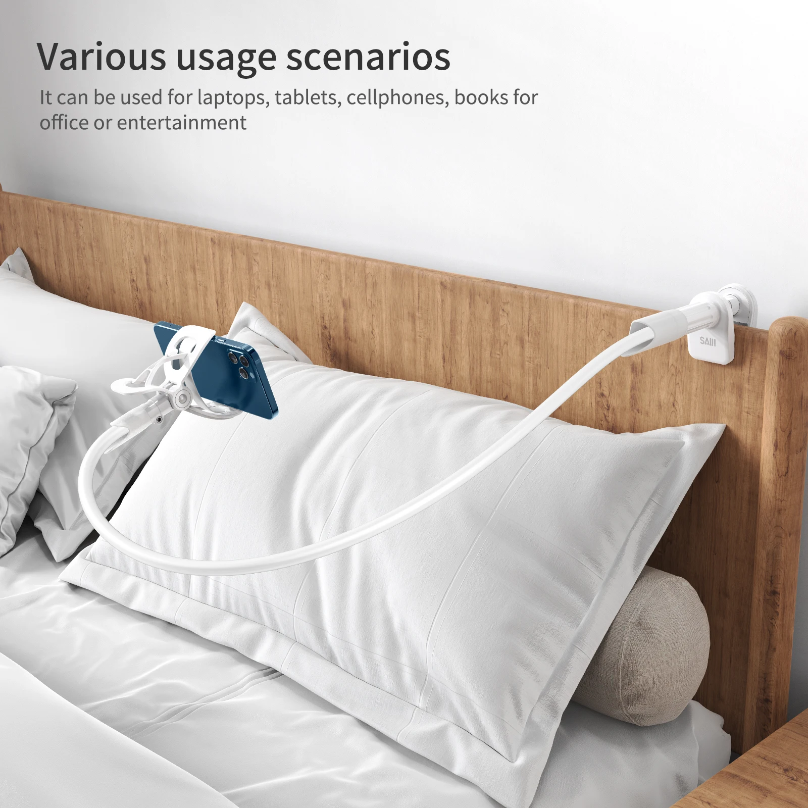 customizable flexible phone stand holder gooseneck mount ipad holder phone holder gravity for gym