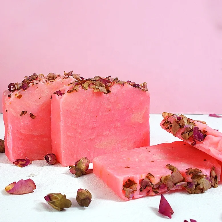 Частная торговая марка, органическое эфирное масло розы, туалетное мыло, холодное прессование, очищение, увлажнение, лепестки роз, мыло ручной работы