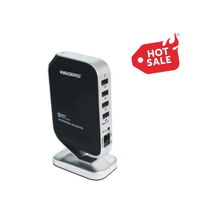 wireless Networking Print Server, USB 2.0 Print Server with power adapter