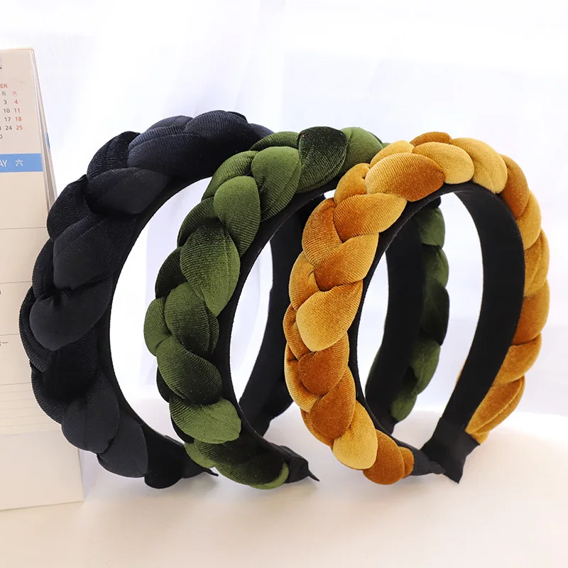 American Style Winter Headbands for Women Twist Braid Headband Elegant Hair Accessories Hairbands Party Gifts ODM OEM