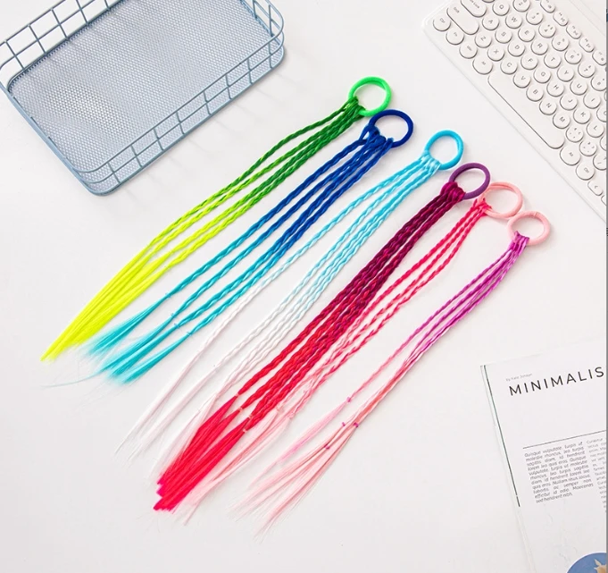 Mylulu Bubble braid wig ponytail fried dough twist female ponytail long braid net red lantern braid ponytail