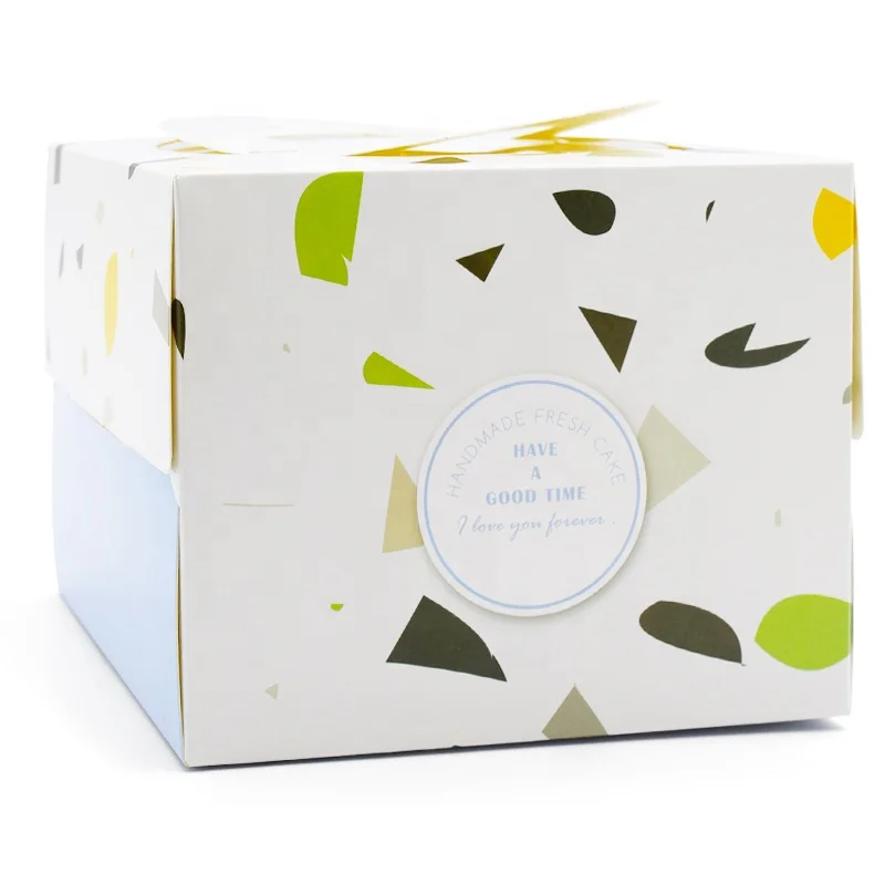 В продаже 4/6/8/10/12 дюймовая коробка для торта на день рождения, индивидуальные коробки для выпечки с окном