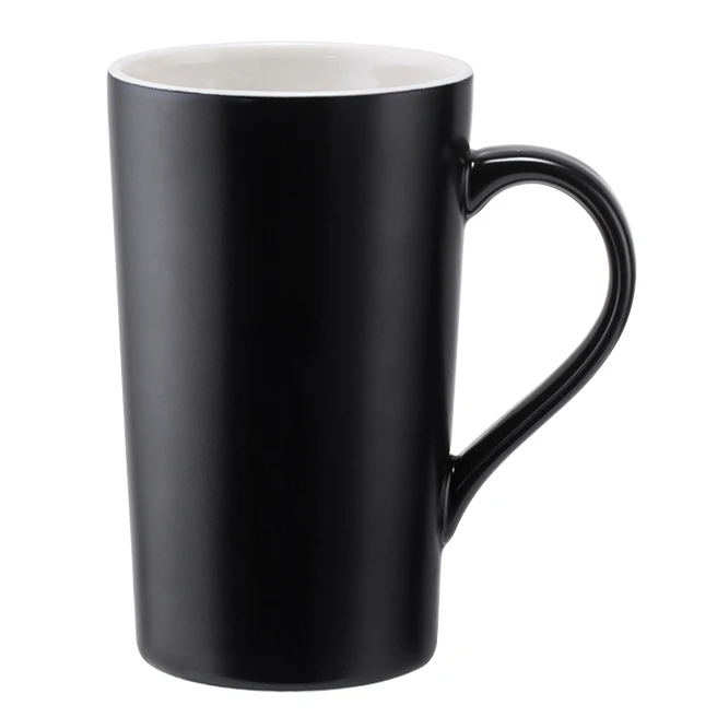 Wholesale custom oversize color glazed pink ceramic coffee mug with handle