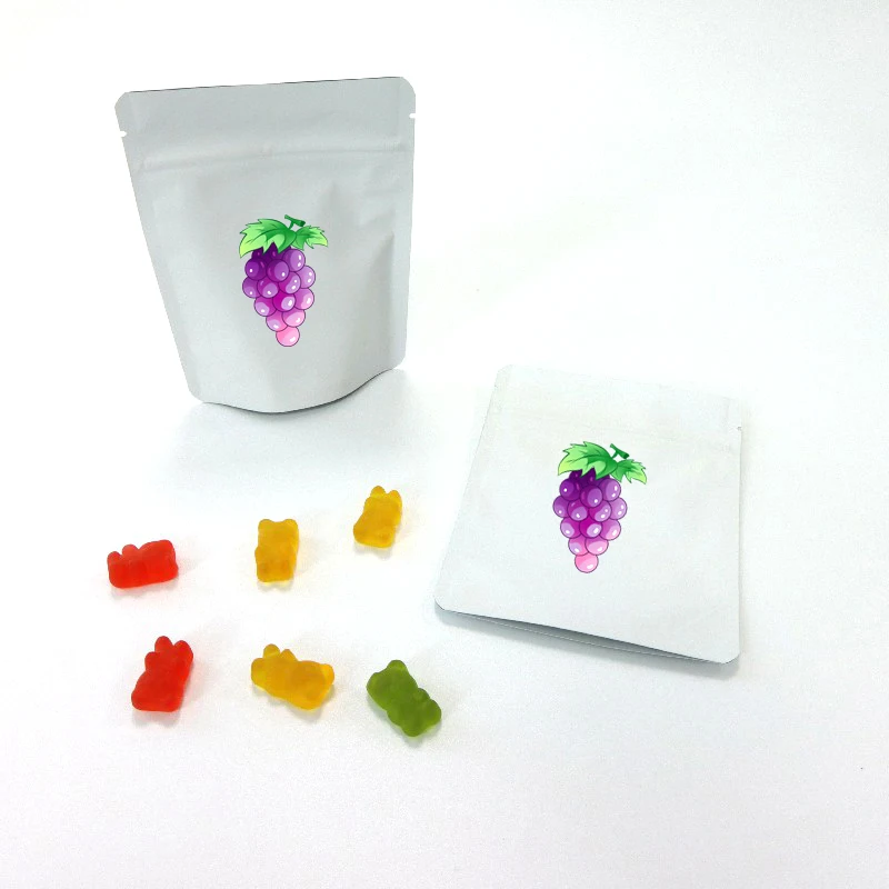 Zipper bag packaging black clear window matte glossy digital mylar Child Resistant Exit Medicine Bags mylar bags wholesale