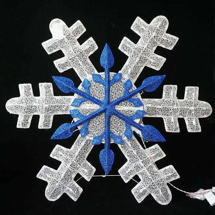 Christmas waterproof LED lights decoration snowflake motif Outdoor light Sculpture Lights