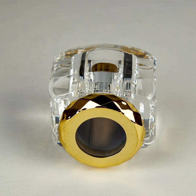 Manufacturer of clear Perfume Cap square Cube Bottle Free Samples